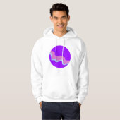 Lila Planet Mens Hoodie (Vorne ganz)