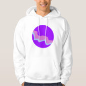 Lila Planet Mens Hoodie (Vorderseite)