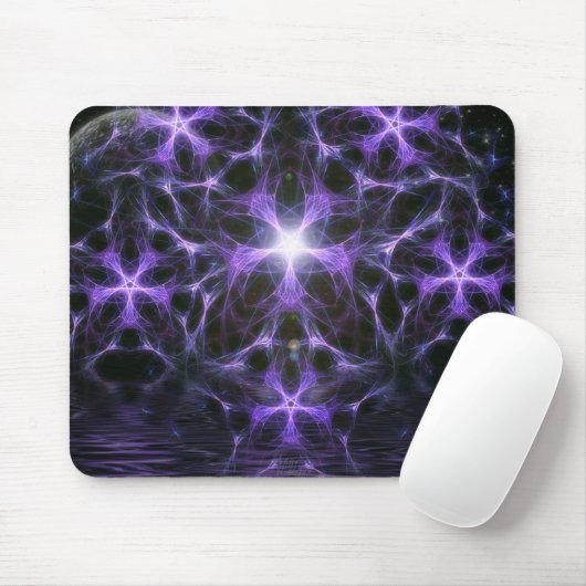 Lila Planet Mousepad (Mit Mouse)