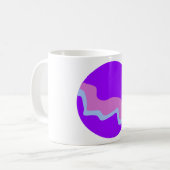 Lila Planet-Tasse Kaffeetasse (Vorderseite Links)