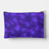 Lila Planeten, modernes Fraktal, kundenspezifische Zubehörtasche (Rückseite)