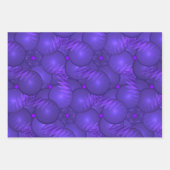 Lila Planeten und Blitze Geschenkpapier Set (Vorderseite 3)