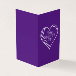 Lila platonische Valentine Notecard 25pk