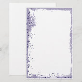 lila platsch briefpapier (Vorne/Hinten)