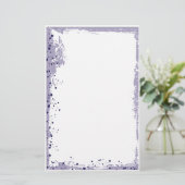 lila platsch briefpapier (Stehend Vorderseite)