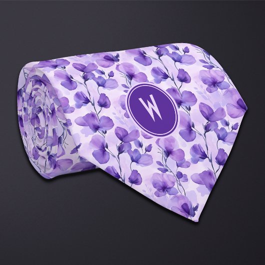 Lila Platterbsen Krawatte