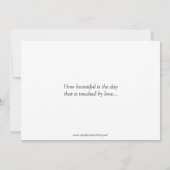 Lila Plätze für Hochzeiten Einladung (Rückseite)