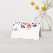 Lila Platzkarte des Blumenwassers (Rückseite)