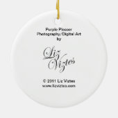 Lila Pleaser-Kreise Keramikornament (Hinten)