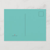 Lila Plesiosaurus Einladung Postkarte (Rückseite)