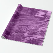 Lila Plum Amethyst Marble Stone Abstrakt Metalli Geschenkpapier (Ungerollt)