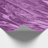 Lila Plum Amethyst Marble Stone Abstrakt Metalli Geschenkpapier (Ecke)