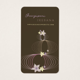 Lila Plumeria Frangipani Blumen Minimal Ikebana