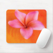 Lila Plumeria Tropical Frangipani Blume Orange Mousepad (Mit Mouse)
