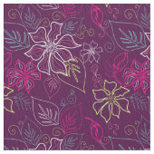 Lila Poinsettia Stoff (Nahaufnahme)