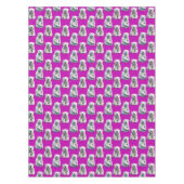 Lila Polarbär-Musterdesign Tischdecke (Vorderseite)