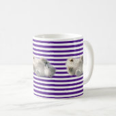 Lila Polarbär Tasse (VorderseiteRechts)