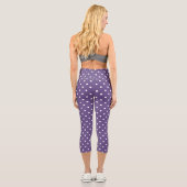Lila Polka Dos Capris (Rückseite)