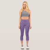 Lila Polka Dos Capris (Vorderseite)