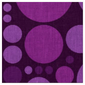 Lila Polka Dot Circles-Muster Stoff (Nahaufnahme)