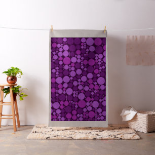 Lila Polka Dot Circles-Muster Stoff