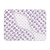 Lila Polka Dot Design Magnet (Horizontal)