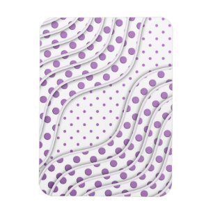 Lila Polka Dot Design Magnet