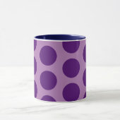 Lila Polka Dot Fun Art Tassen Cup (Zentrum)