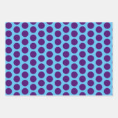 Lila Polka Dot Fun Art Wrap Kunsthandwerkpapier Geschenkpapier Set (Vorderseite 3)
