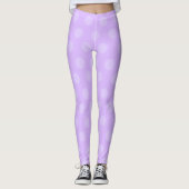 Lila Polka Dot Leggings (Vorderseite)