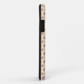 Lila Polka Dot Monogram iPhone Case (Hinten/Rechts)