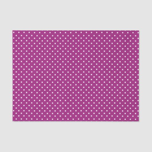 Lila Polka Dot Muster Seidenpapier (Vorderseite)