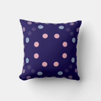 Lila Polka Dot Pillow Kissen