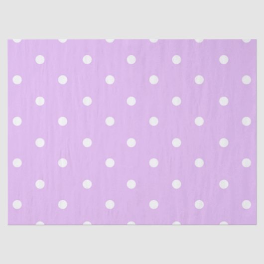Lila Polka Dot Tissue Paper Seidenpapier (Vorderseite)
