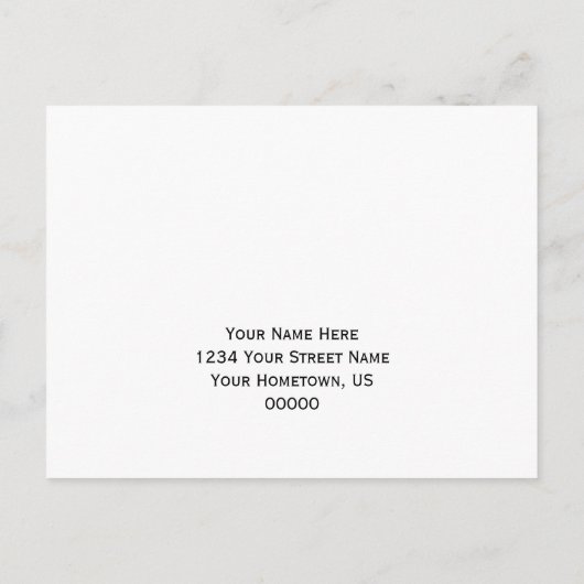 Lila Polka Dot UAWG Postkarte (Rückseite)