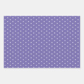 Lila Polka Dot weich gestreift und fest Geschenkpapier Set (Vorderseite 2)