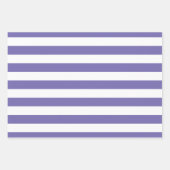 Lila Polka Dot weich gestreift und fest Geschenkpapier Set (Vorderseite)