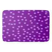 Lila Polka Dots Badematte (Vorderseite)