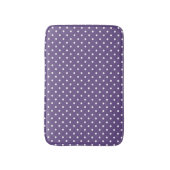 Lila Polka Dots Bath Mat Badematte (Vorderseite Vertikal)