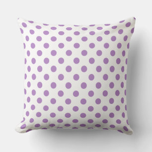 Lila Polka Dots Circles Kissen