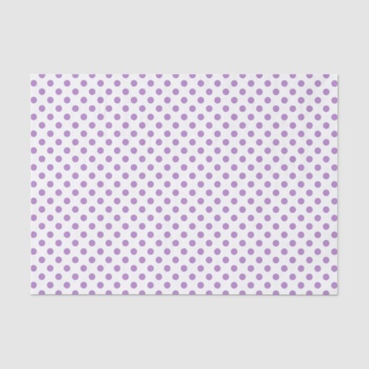 Lila Polka Dots Circles Seidenpapier (Vorderseite)