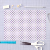 Lila Polka Dots Circles Seidenpapier (Handwerk)
