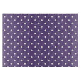 Lila Polka Dots Cutting Board Schneidebrett