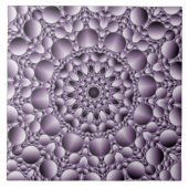 Lila Polka Dots Dekorative Keramik Tile Fliese (Vorderseite)