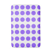 Lila Polka Dots Design Badematte (Vorderseite Vertikal)