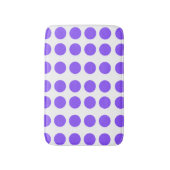 Lila Polka Dots Design Badematte (Vorderseite Vertikal)