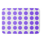 Lila Polka Dots Design Badematte (Vorderseite)
