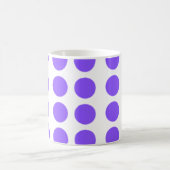 Lila Polka Dots Design Kaffeetasse (Mittel)