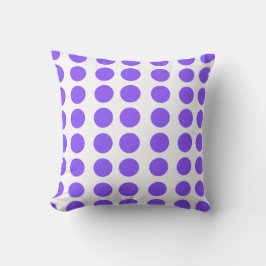 Lila Polka Dots Design Throw Kissen