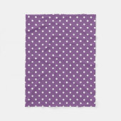 Lila Polka Dots Fleecedecke (Vorderseite)